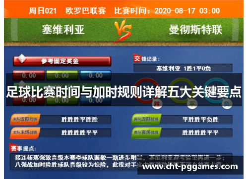 足球比赛时间与加时规则详解五大关键要点 足球比赛时间与加时规则详解五大关键要点