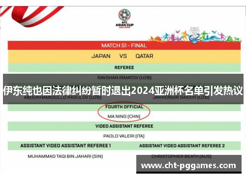 伊东纯也因法律纠纷暂时退出2024亚洲杯名单引发热议